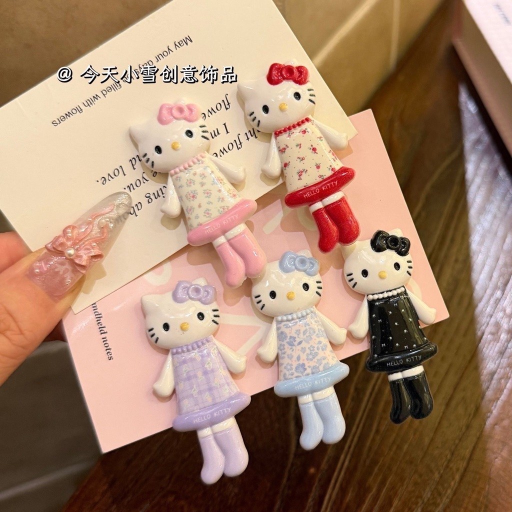 กิ๊บติดผม Hello Kitty เซ็ต 2 ชิ้น Sanrio กิ๊บคิตตี้ เรซิ่นน่ารัก กิ๊บแฟชั่น กิ๊บหนีบผมผู้หญิง