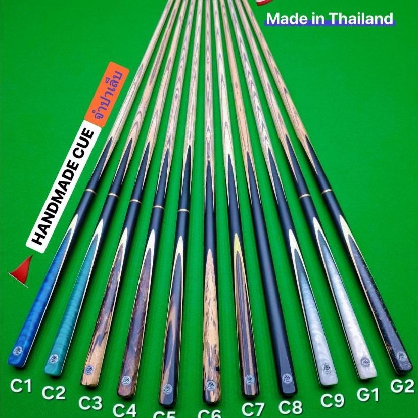 🇹🇭ไม้คิวจำปาเล็บ 6 จำปา ปลายไม้แอ๊ช ash เกรดคัด ✳️ ก่อนจัดส่ง ถ่ายคลิปสดผ่านช่องทางแชท