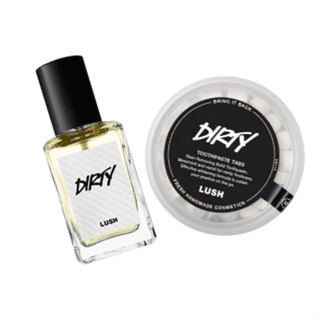 LUSH DIRTY PERFUME 30ml and DIRTY TOOTHPASTE TAB น้ําหอม EDP กลิ่นสดชื่น และ ยาสีฟันฟัน อัดเม็ด