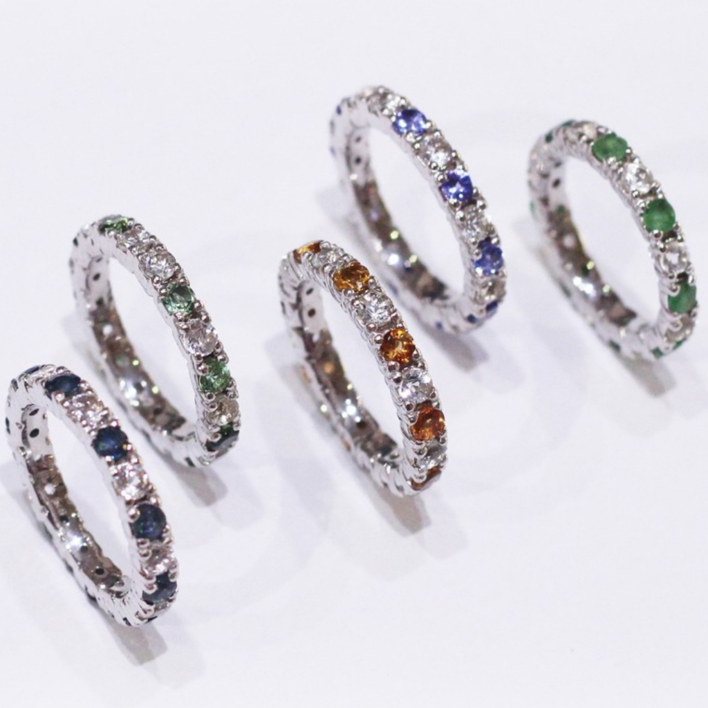 Top1Jewelry แหวนพลอยแท้ ไพลิน มรกต Tanzanite Tourmaline เงินแท้