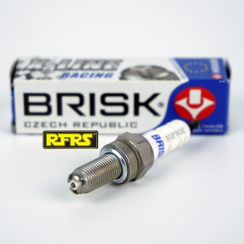 หัวเทียน BRISK XLine 4 เขี้ยว แกนเงิน YAMAHA AEROX Spark Plug (8X21ROA