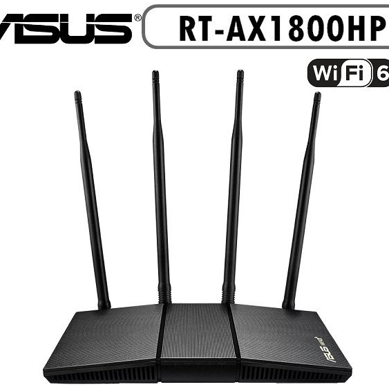 ASUS (RT-AX1800HP) Router Wireless AX1800 Dual Band Gigabit Wi-Fi 6