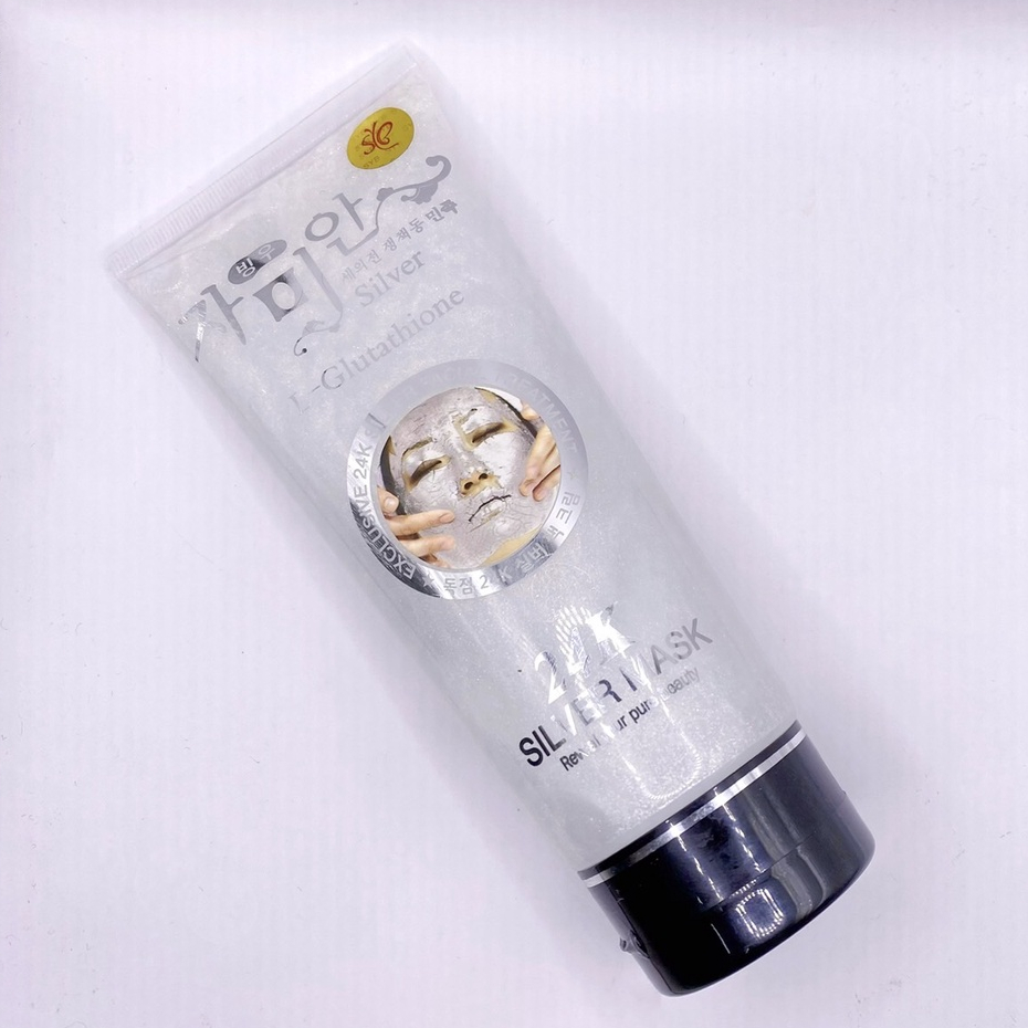 (มีส่งด่วน)24K Gold Mask L-Glutathione ครีมมาส์กหน้าทองคำ มาส์กลอกสิว ไม่แห้งตึง - รูปที่ 3