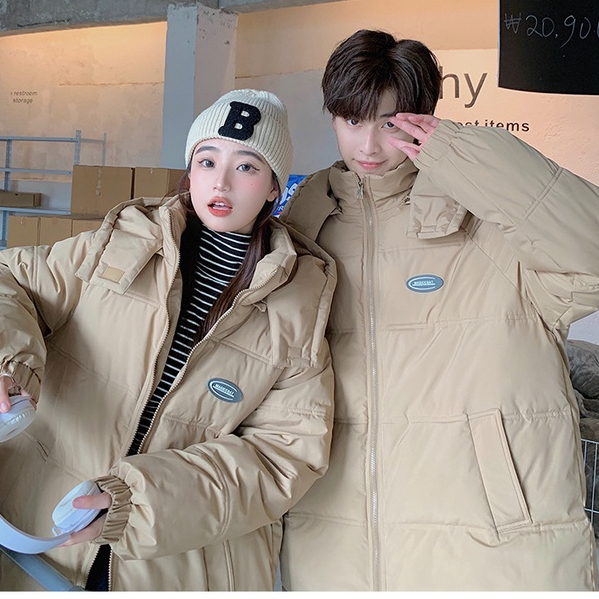เสื้อโค้ทขนเป็ด เสื้อกันหนาวคู่รัก Unisex