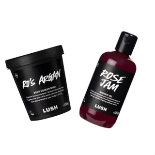 LUSH ROSE JAM SHOWER GEL 100g AND ROS ARGAN BODY CONDITIONER 225g เจลอาบน้ำ และ ครีมนวดผิว สกัดจาก กุหลาบ ธรรมชาติ