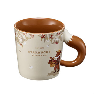 🎀【พร้อมส่ง】 2020 แก้วสตาร์บัคส์เกาหลี Starbucks Korea Autumn Fox Mug 355ml/ 12oz