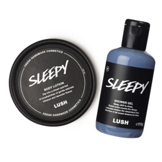 LUSH SLEEPY SHOWER GEL 100g AND SLEEPY LOTION 95g สบู่เหลว เจลอาบน้ำ และ โลชั่น ทาผิว กลิ่น ลาเวนเดอร์ ช่วยให้ หลับสบาย