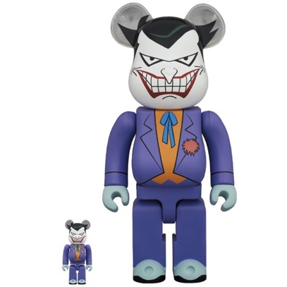 (ของแท้) Bearbrick Joker Batman Animated Series version 400%+100％ แบร์บริค พร้อมส่ง Be@rbrick by Medicom Toy ของใหม่ มือ 1