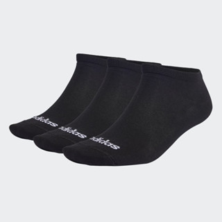 Adidas ถุงเท้า Thin Linear Low-Cut Socks 3 Pairs ( IC1299 )