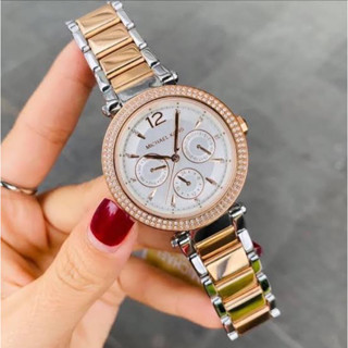 (ผ่อน0%) นาฬิกา MichaelKors รุ่น mk6301 ทูโทนสีโรสโกลด์ หน้าปัดหน้าปัด 39mm