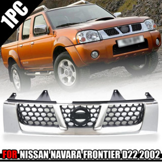 หน้ากระจังรถยนต์ หน้ากระจัง รุ่น นิสสัน นาวาร่า ฟอร์นเทีย NISSAN NAVARA FRONTIER ปี 2002 สี ชุบโครเมียม