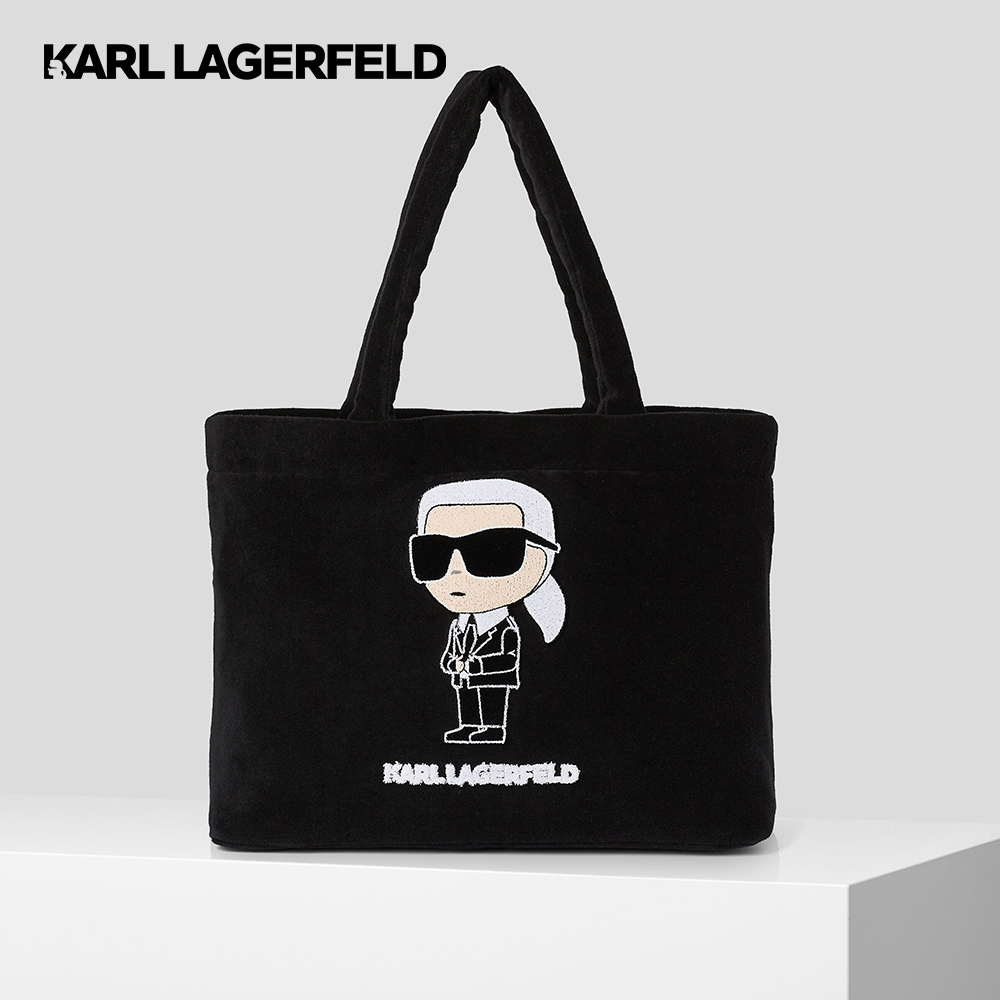 KARL LAGERFELD - K/IKONIK 2.0 BEACH TERRY TOTE 230W3199 กระเป๋าถือ