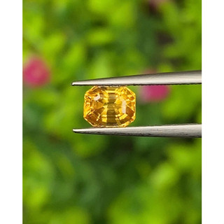 พลอย บุษราคัม Yellow Sapphire 0.95 กะรัต (Cts.)