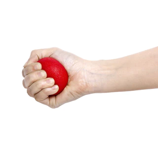 JASON TPR Hand Ball ลูกบอล คลายกล้ามเนื้อ บำบัดนิ้วมือ (Massage Ball) 10JS00145 สีแดง