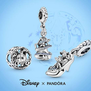 (สินค้าพร้อมส่ง) Pandora Disney Cinderella’s Dangle Charm ชาร์มคอลซินเดอเรลล่า ชาร์มPandoraของเเท้100%