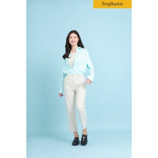 STEPHANIE Shirt เสื้อเชิ๊ตมีปก แขนยาว (OWS52GR)