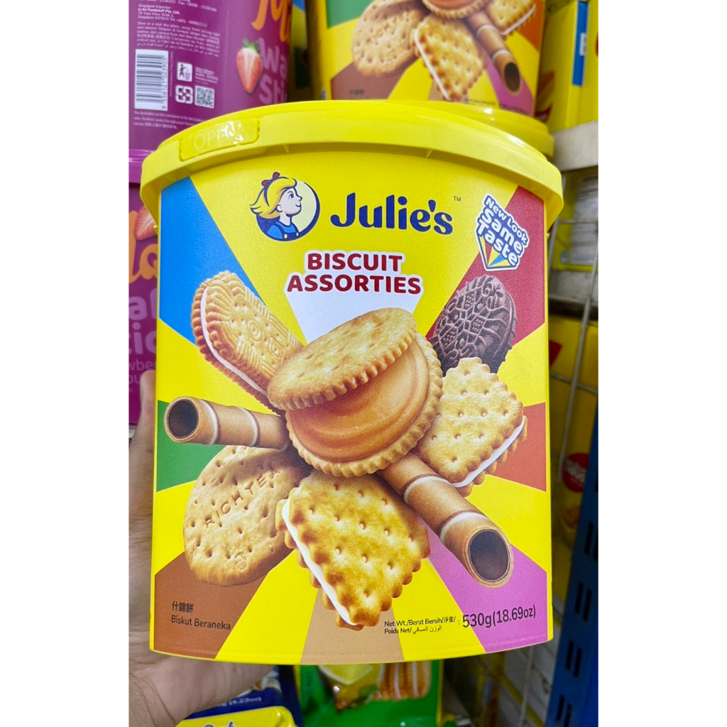 Julie's บิสกิต รวมรส ถัง 530 กรัม จูลี่ส์