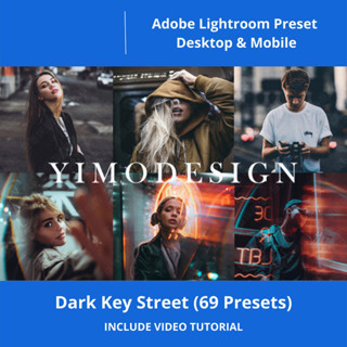 Adobe Lightroom Preset Desktop &amp; Mobile - Dark Key Street (69 Presets)