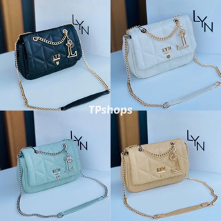 พร้อมส่ง🛍️✨ LYN งานแท้ 💯 outlet สายโซ่ฝ่าผับ  ลินมาม่อน มีบริการเก็บปลายทางค่ะ รหัส เหลี่ยม ลายเพชร