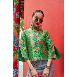 เสื้อกี่เพ้า Qipao jacket - The Sparkle of Fortune Jacket