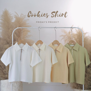 cookies shirt v.2 เสื้อซิบหน้าผ้าบับเบิ้ลมีให้เลือก 4 สี