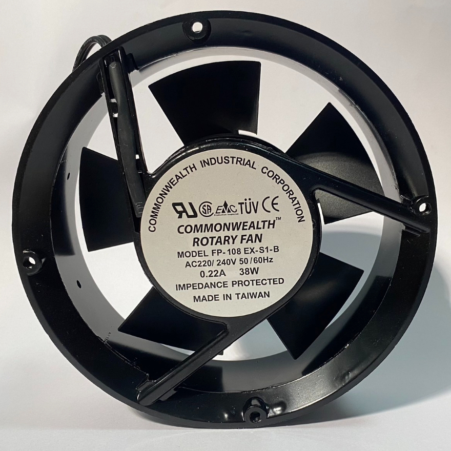 พัดลมระบายความร้อน 6 นิ้ว กลม แบบลูกปืน  COMMONWEALTH : FP-108EX-S1-B   AC220V (170X170X50 mm.) สินค้าพร้อมส่ง ราคา ถูกที่สุด ดีลบีเคเค แกลเลอรีภาพที่ 5