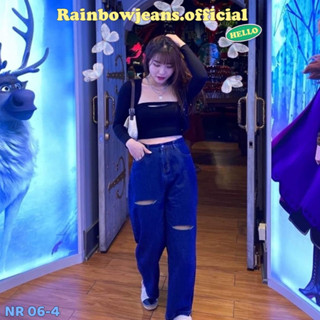 🦋ยีนส์สาวอวบ S-8XL🍧🌈รุ่น NR 06-4 กรมPD by rainbow.jeans