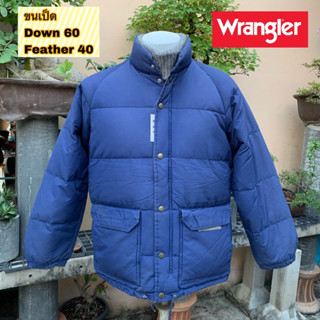 🌼มือ2🌼Wrangler แจ็คเก็ตขนเป็ด สีน้ำเงิน
