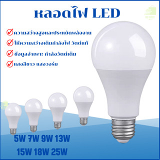 หลอดไฟ LED หลอดไฟประหยัดพลังงาน ใช้ขั้วE27 ไฟLED