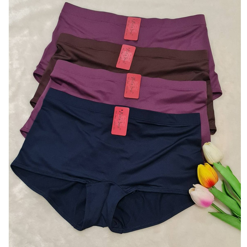 NO.2002 ยี่ห้อ No's bra Size:M กางเกงในเต็มทรงเก็บหน้าท้องสะโพก เนื้อผ้าสแปนเด็กซ์แท้ นุ่มลื่นใส่สบาย