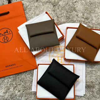 ✅PRE-ORDER Hermès Bastia Coin Purse ของแท้/พร้อมกล่องและริบบิ้น