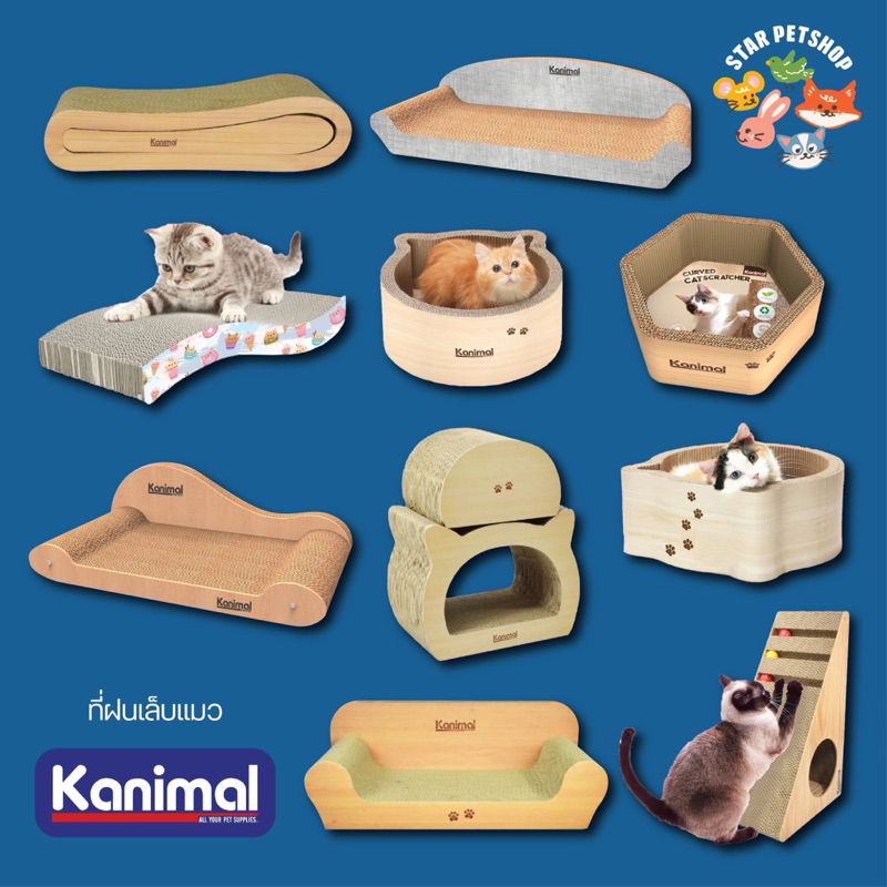 Kanimal คานิมอล ที่ลับเล็บแมว ที่ฝนเล็บแมว โซฟาลับเล็บแมว ของเล่นแมว ที่ฝนเล็บหั