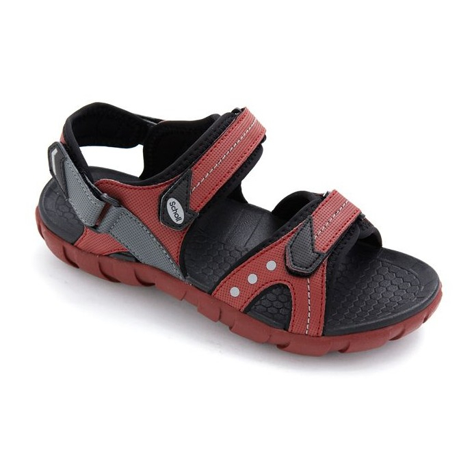 Scholl Napolien Comfort Sandals Red รองเท้า รัดส้น สกอล์ แท้ เพื่อสุขภาพ
