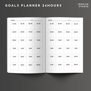 สมุดจดบันทึก 24 hours GOAL PLANNER