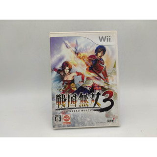 SENGOKU MUSOU 3 - แผ่นแท้ Wii  jp - แผ่นมีรอยบ้าง เล่นได้ - มีกล่องใสสวมเพื่อเก็บสะสมให้