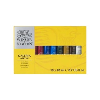 Winsor &amp; Newton ชุดเซ็ตสีอะคลิลิค 10 สี ขนาด 20ml.