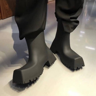 New Arrivals  Balenciaga Trooper block-heel rubber boots