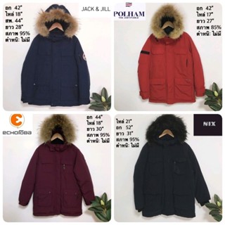 Parka coat แต่งเฟอร์แร๊คคูนแท้ (รวม) ใส่อุณหภูมิติดลบหนักได้