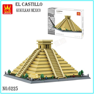 พร้อมส่ง!! ตัวเลโก้จีน เลโก้สถานที่ WANGE EL CASTILLO Kukulkan mexico No.6225 1340pcs+