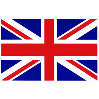 สติกเกอร์ธงชาติอังกฤษ Union Jack สติกเกอร์แต่งรถสำหรับติดรถมอเตอร์ไซด์ รถยนต์ ขนาด27 X 18 cm จำนวน 1แผ่น ST369