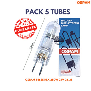 หลอดไฟแพ็ค 5 หลอดOSRAM 64655 HLX 250W 24V G6.35