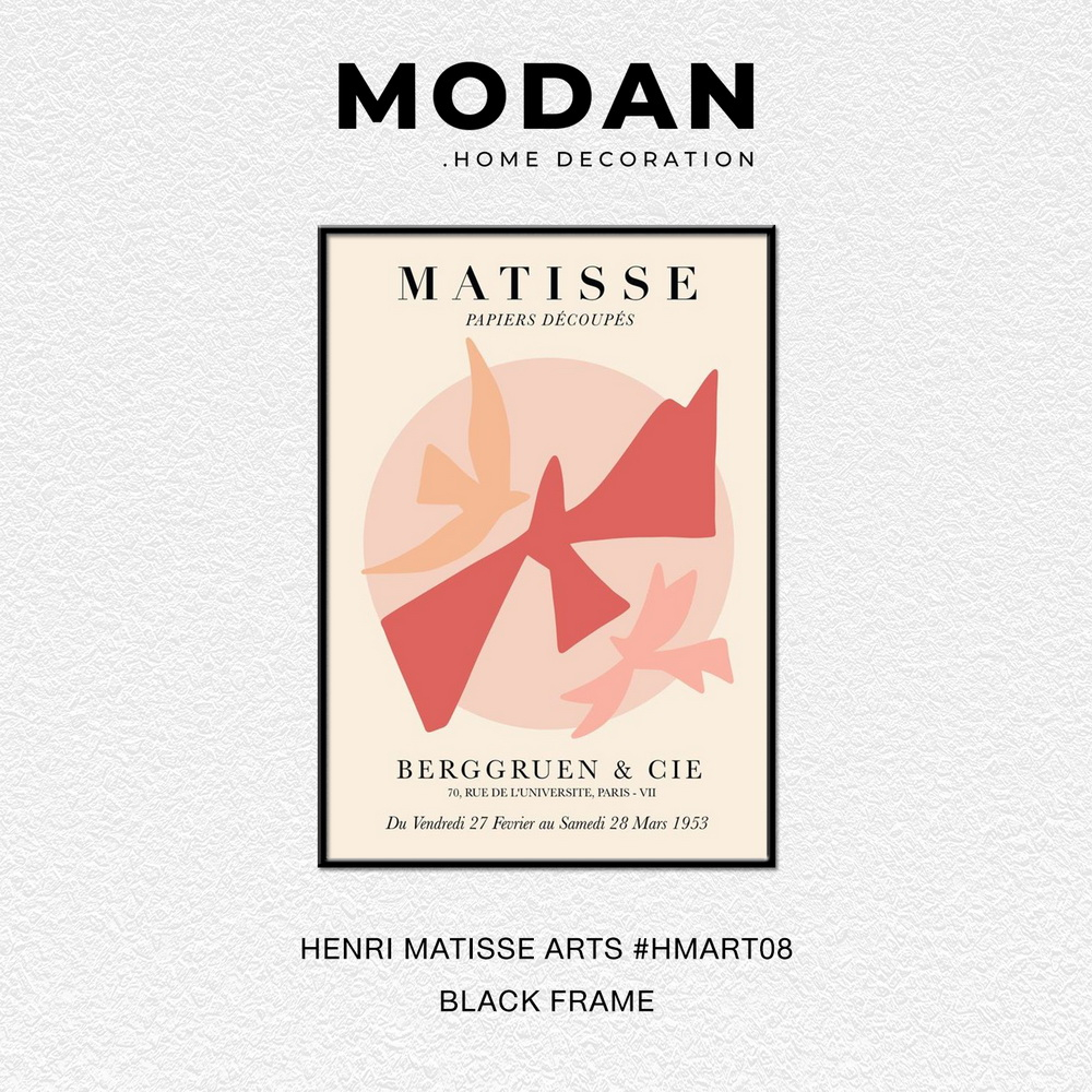⚡ พร้อมจำหน่าย ⚡ MODAN ภาพตกแต่งบ้านสไตล์โมเดิร์น HENRI MATISSE ART รหัส HMART08
