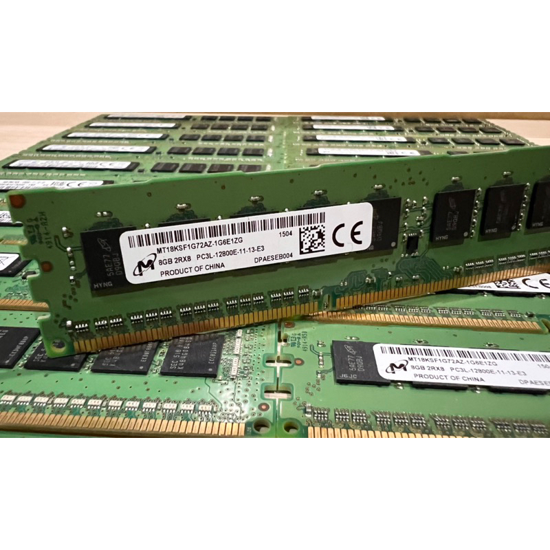 ram server 8GB 2Rx8 PC3L-12800E แรมมือสองพร้อมใช้งาน