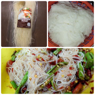 ขนมจีนเส้นอบแห้ง ข้าวปุ้น เหนียวนุ่ม ขนาด100กรัม