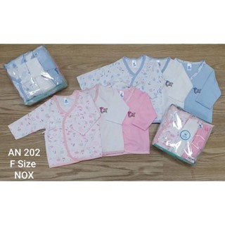 เสื้อผูกหน้าแพค3ตัว คอตตอน100% 0-3m little home baby