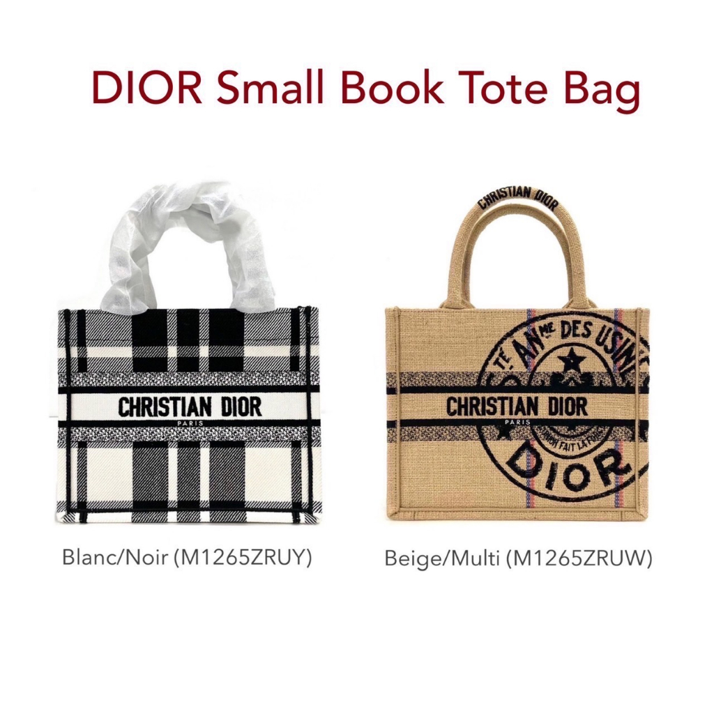 DIOR Small Book Tote Bag ของแท้ 100% [ส่งฟรี]