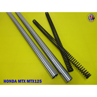 Honda MTX125 Spring &amp; Front Fork Tube Set สปริงและแกนโช๊คหน้า 1 คู่