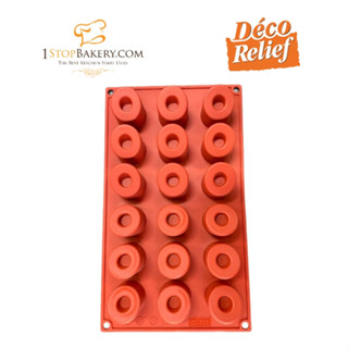 Deco Relief D111 Silicone Mold NR.18/พิมพ์ซิลิโคนทรงกระบอกไม้ไผ่เฉียง