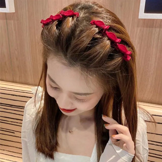 กิ๊บหนีบผมแบบคาดผมDouble Bangs Barrettes ทรงผม Hairpin Broken hair artifact Braid HairClip