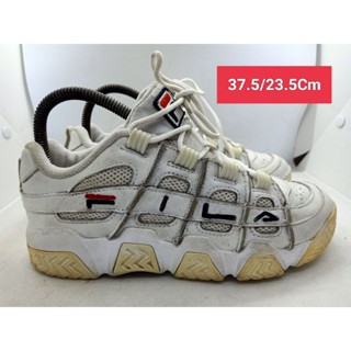 Fila Size 37.5 ยาว 23.5 Cm รองเท้ามือสอง ผ้าใบ แฟชั่น ทำงาน ลำลอง เดิน  เที่ยว วิ่ง ออกกำลังกาย เกรด A+(P2)